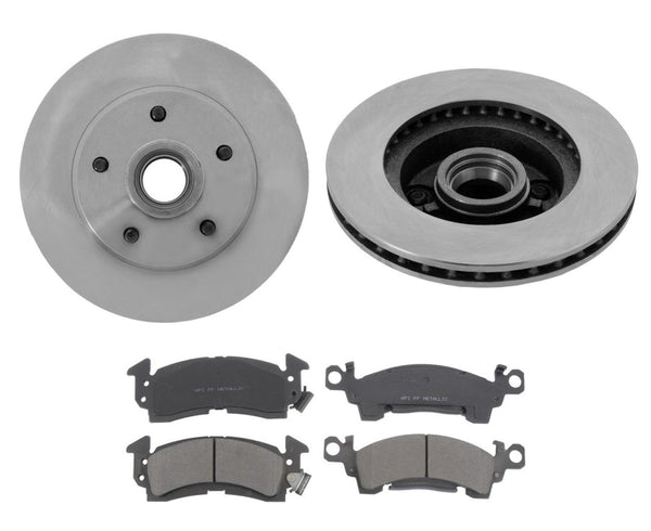 Front Disc Brake Rotors With Ceramic Pads For 1970-1978 Chevrolet Camaro 3pc