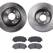 Front Brake Rotors Ceramic Pads Fits 17-19 for Nissan Rouge Sport Model 2.0L 3pc