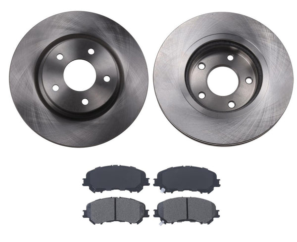 Front Brake Rotors Ceramic Pads Fits 17-19 for Nissan Rouge Sport Model 2.0L 3pc