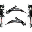 Front Struts & Lower Arms W/ BJ Fits Toyota RAV4 96-00 4 Door With 16 Inch Rim