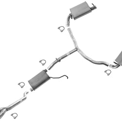 Fits 11-14 Chrysler 300 After Converters Exhaust System Dual Muffers Resonator