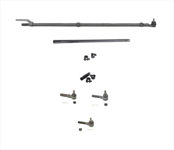Se adapta a Jeep Wrangler Drag Link, varillas de amarre, barra de seguimiento, Kit de 6 piezas, 1987-1990