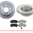 Rear VENTED Brake Rotors Pads Fits For 2014-2020 Ram Promaster 1500 2500 3500 3p