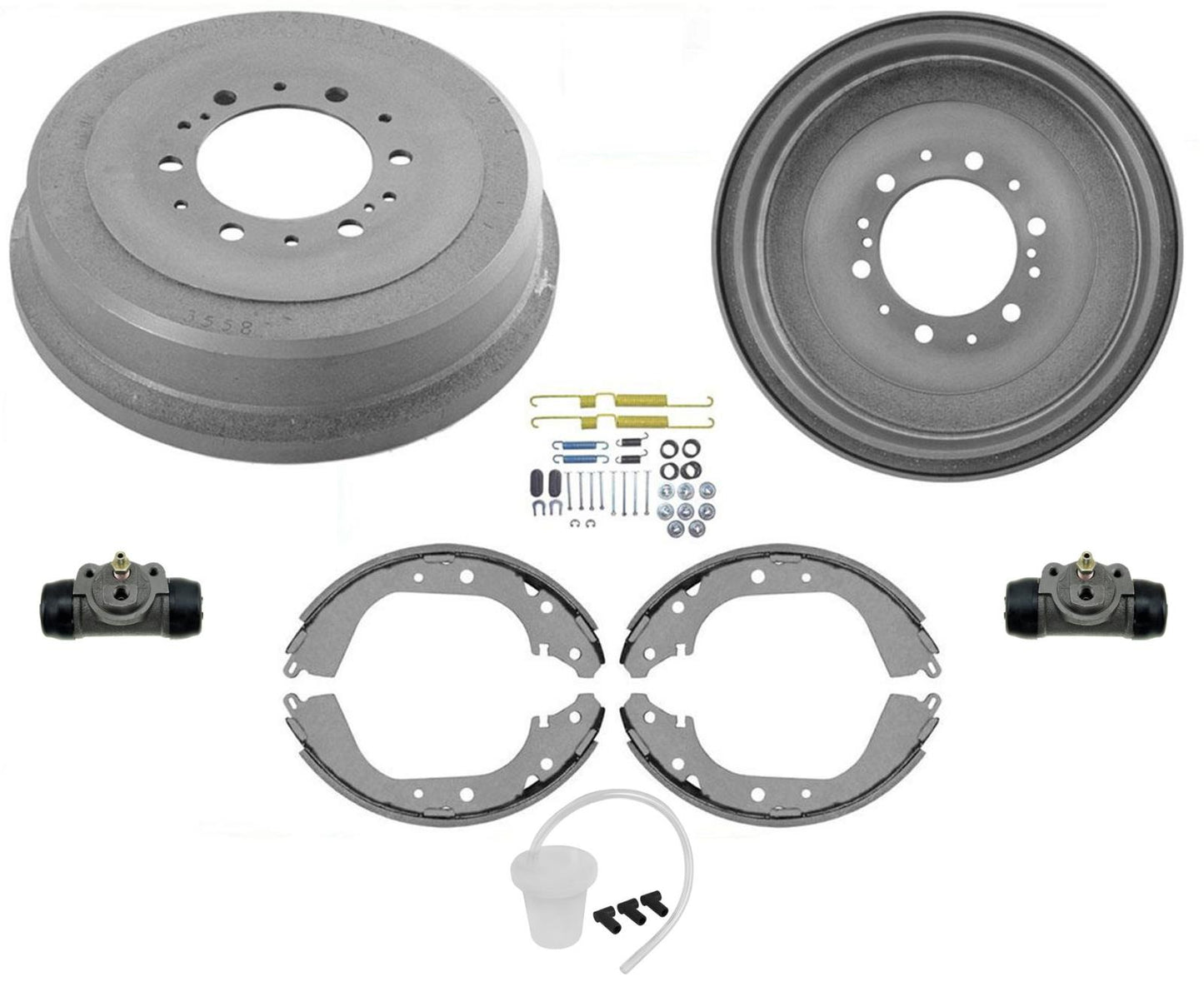 For 1995 96 2003 Toyota Tacoma 4 Wheel Drive 6 Stud Brake Drums Shoes & Springs