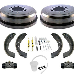 Tambores de freno trasero, zapatas de freno y kit de resorte para Toyota Tundra 2004-2006, 7 piezas