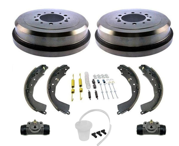 Tambores de freno trasero, zapatas de freno y kit de resorte para Toyota Tundra 2004-2006, 7 piezas