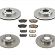 Fits 98-02 Mazda V6 2.5L 626 Front & Rear Brake Brake Rotors & Pads W Rr Disc