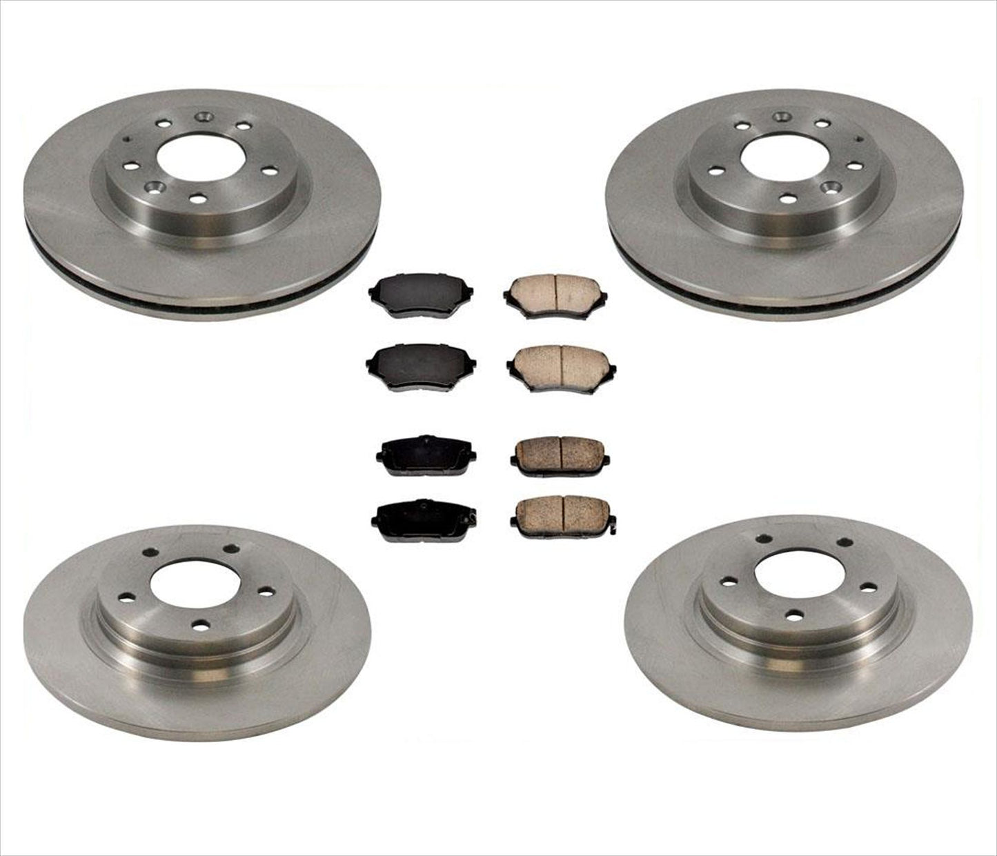 Mazda Miata MX5 2006-2015 Front & Rear Disc Brake Rotors Ceramic Brake Pads