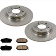 Fits For 2006-2015 Miata MX5 Rear Brake Rotors Ceramic Brake Pads 3pc Kit
