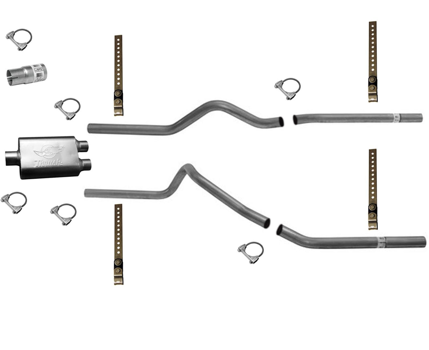 For 1988-1993 GMC Silverado 1500 BIG DADDY DUAL EXHAUST CONVERSION SYSTEM