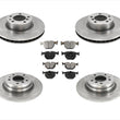 Front & Rear Disc Brake Rotors & Ceramic Pads For BMW E38 740i 740iL E38 95-01