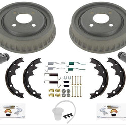 Tambores de freno trasero Zapatas de freno Hardware de resortes para Ford Mustang 1985-1993 Kit de 9 piezas