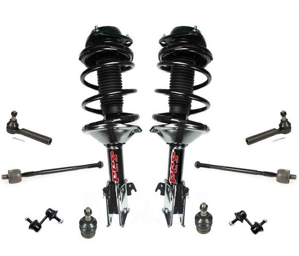 For 02-03 Impreza RS Sedan 2.5L Front Complete Struts Tie Rods Ball Joints Links
