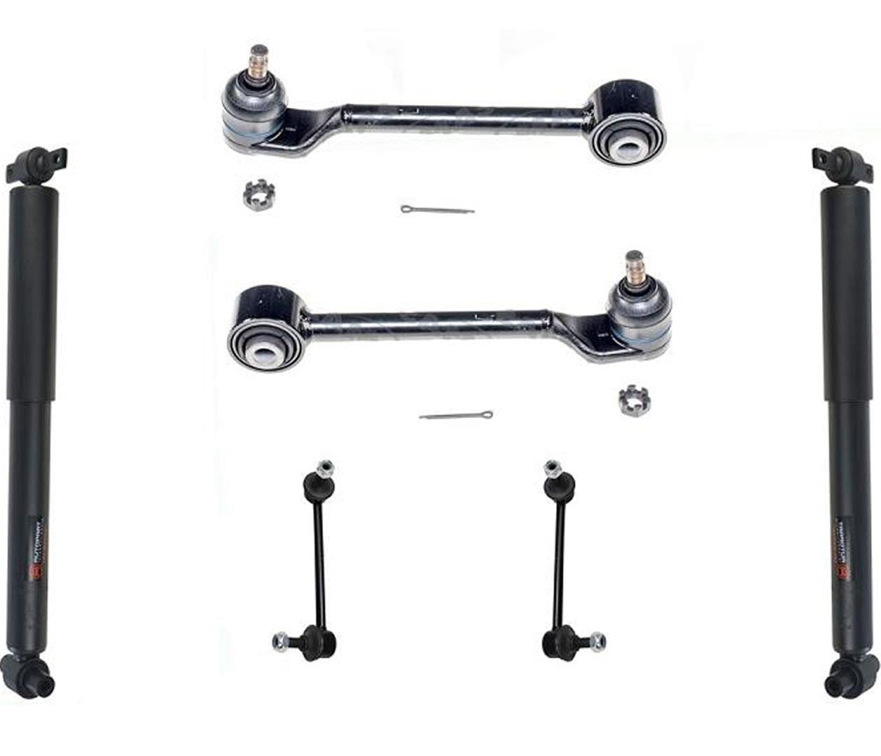 Rear Shocks Links & Upper Control Arms W BJ For 09-15 Honda Pilot Rear of Car