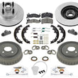 Rotors Brake Pads Drums Shoes Springs Cylinders for Ford Mustang 2.3L 87-93 18pc