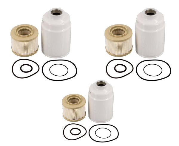Fits For 06-13 Express Van 6.6L Diesel (3) Water Seperator Fuel Filter Canister