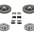 Front Rear Brake Rotors Brake Pads fits for Subaru WRX E257 2.5L Turbo 08-16