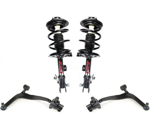 For 03-08 FX35 FX45 AWD F Coil Spring Struts Control Arms Ball Joints Bushing