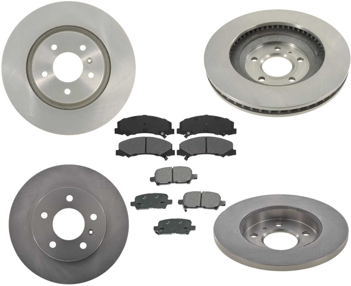 Frt 323MM 12.72" Disc Brake Rotors Ceramic Pads For 11-13 Impala Police Package