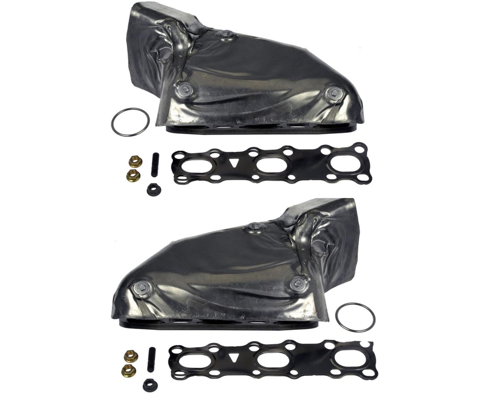 Exhaust Manifolds Left Right WGaskets For 05-15 Nissan Xterra 14002EA210 EA200
