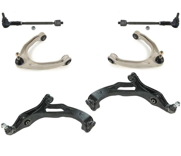 for 03-08 Cayenne Touareg Control Arm Ball Joint Bushings Tie Rods 6Pc Kit