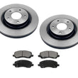 Front Brakes Disc Rotors Ceramic Pads 3pc for Mitsubishi Outlander 2007-2017