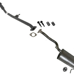 Sistema de escape con resonador medio y silenciador para Subaru Forester 1999-2002