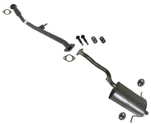 Sistema de escape con resonador medio y silenciador para Subaru Forester 1999-2002