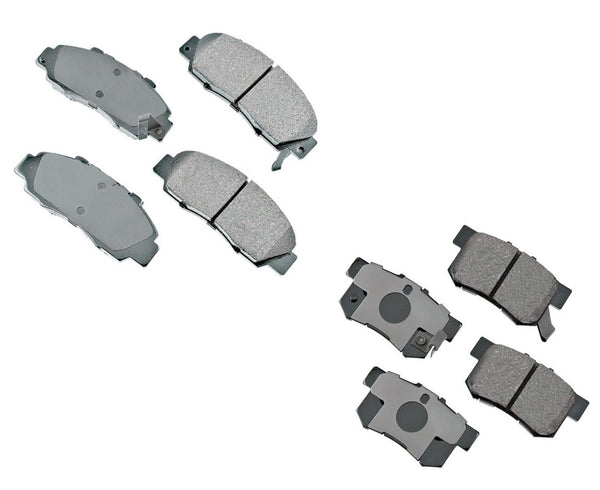 Fits 1991-1995 ACURA LEGEND Front & Rear Ceramic Brake Pads