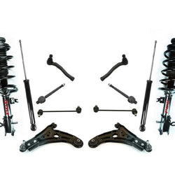 Enlaces estabilizadores de barra de acoplamiento de rótula de puntal de resorte helicoidal delantero para Aveo 04-09