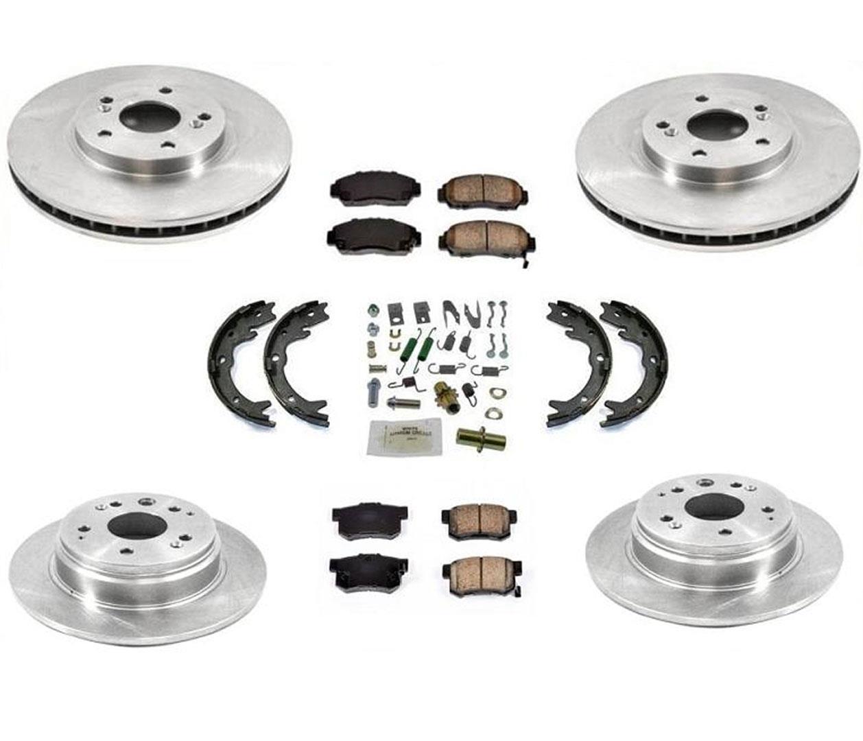 Rotores de frenos de disco delanteros y traseros, pastillas de cerámica, 8 piezas, 100% nuevos, para Acura 3.2TL 99-03