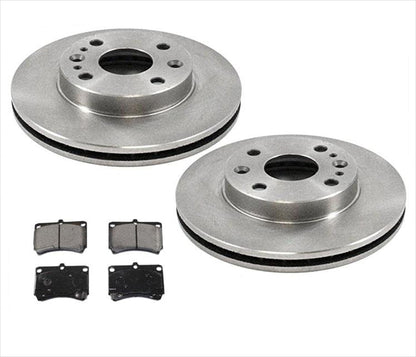 Se adapta a rotores de disco de freno delantero Kia Rio 2000 2001 2002 con almohadillas de cerámica