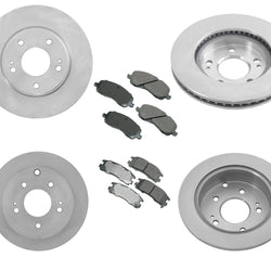 Front & Rear Rotors & Ceramic Brake For Mitsubishi Galant 2.4L 04 - 07