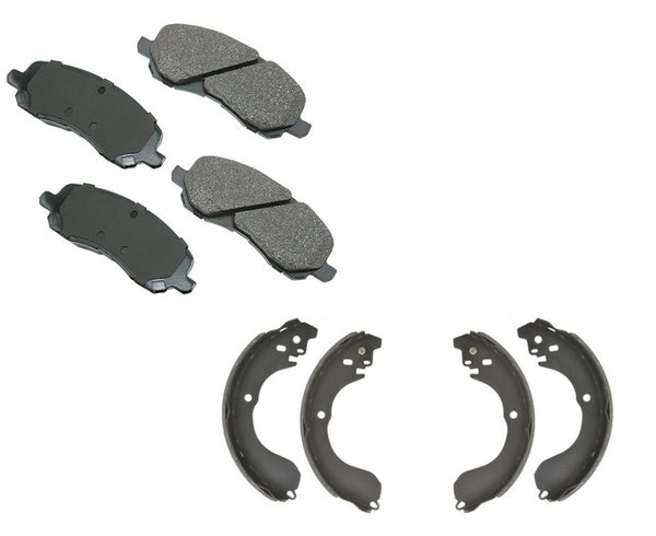 Fits Jeep Compass Patriot 08-14 Front Brake Pads & Rear Brake Shoes