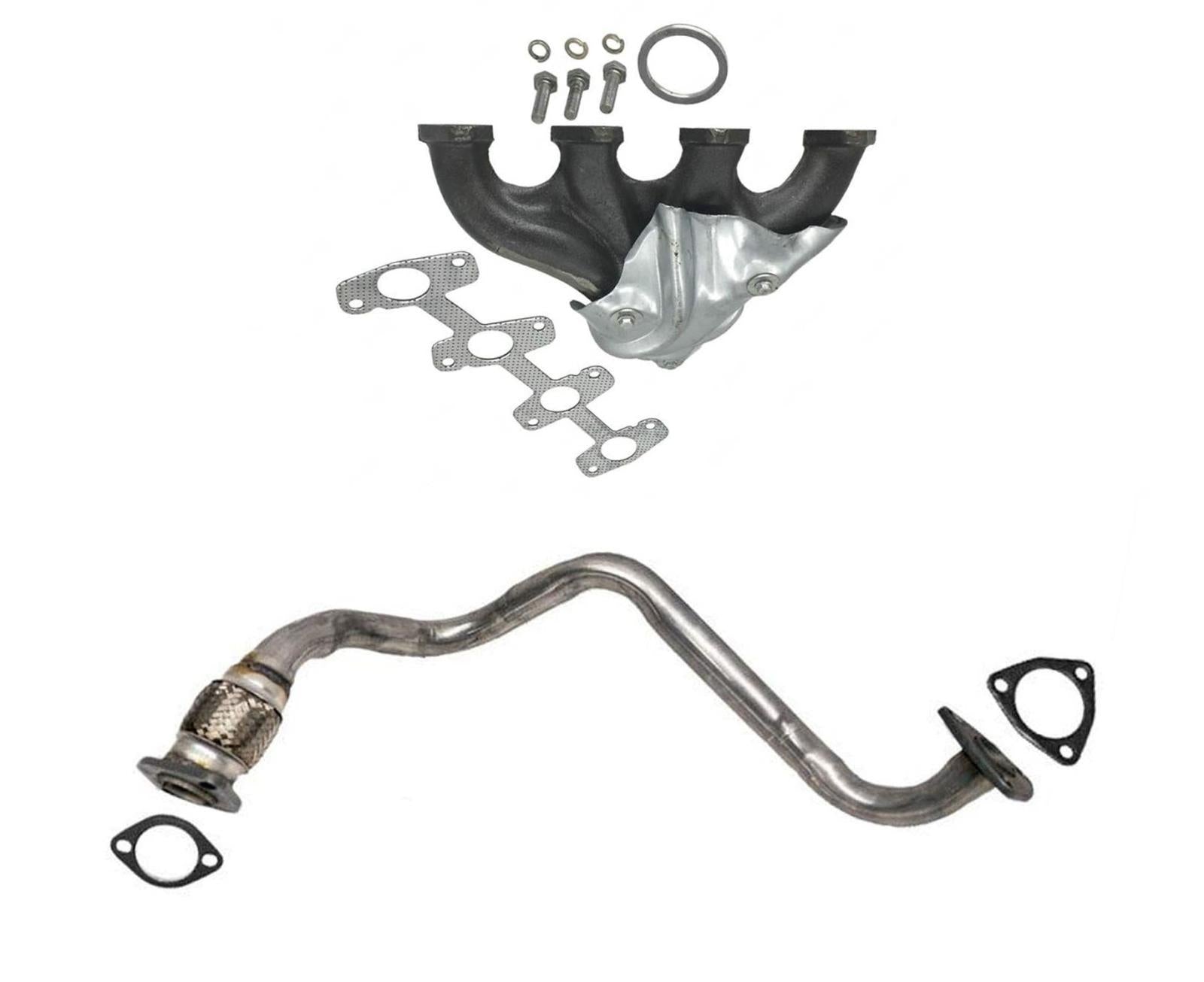 For 96-97 Rear Wheel Drive GMC S10 Pick Up 2.2L Eng Flex Pipe + Exhaust Manifold