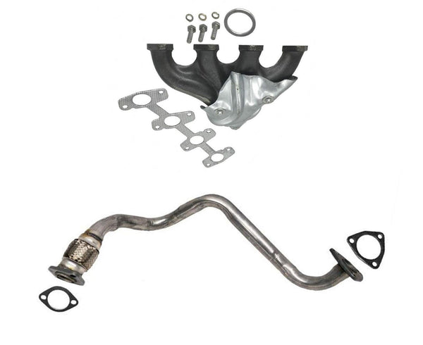 For 96-97 Rear Wheel Drive GMC S10 Pick Up 2.2L Eng Flex Pipe + Exhaust Manifold