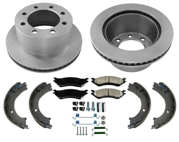 Rear Brake Rotors & Brake Pads for Dodge Ram Pick Up 2500 3500 01-02 5pc Kit