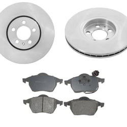 Fits 1999-2005 Jetta (2) 288MM 11 3/8 Inch Front Brake Rotors & Ceramic Pads