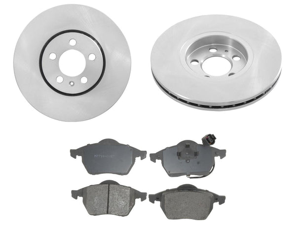 Fits 1999-2005 Jetta (2) 288MM 11 3/8 Inch Front Brake Rotors & Ceramic Pads