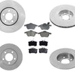 for 2000-2009 Golf With 288MM 11 17/64 Inch Front & Rear Rotors & Ceramic Pads