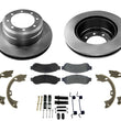 Fits 05-10 Ford Dual Rear Wheel F350 Super Duty Rear Brake Disc Rotors Pads 6pc