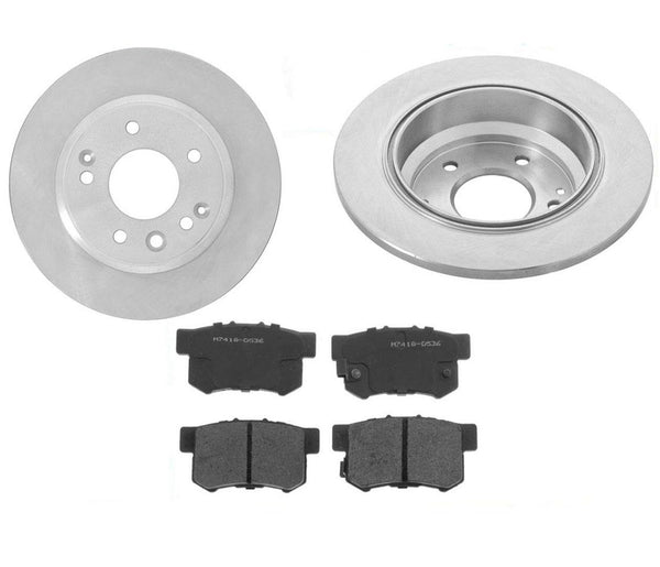 Para Acura 3.5 RL (2) rotores de freno traseros y pastillas de freno traseras de cerámica 1999-2001.