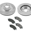 For 00-01 Impreza Sedan 2.2L With 10 7/8 Front Brake Rotors & Pads 4 Wheel Disc
