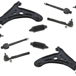 Fits Aveo & 5 Lower Control Arms Bushings & Lower Ball Joints Tie Rods Links 10P