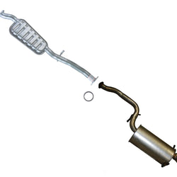 Ext Pipe Resonator & Rear Muffler Assembly for 06-08 Subaru Forester XT Turbo