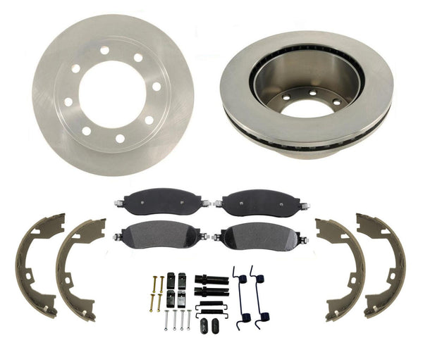 Pastillas de cerámica para rotor de freno de disco trasero para rueda trasera súper individual Ford F250 08-10