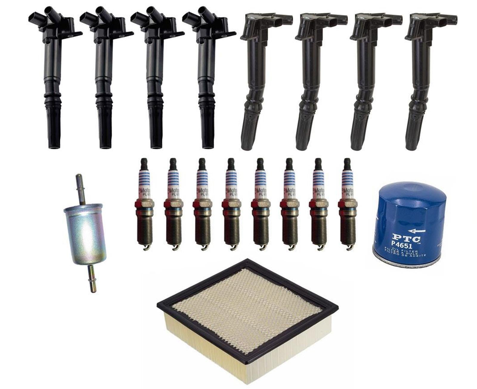 Ignition Coils Platinum Spark Plugs Air Filters for Ford F250 6.2 2010-2017