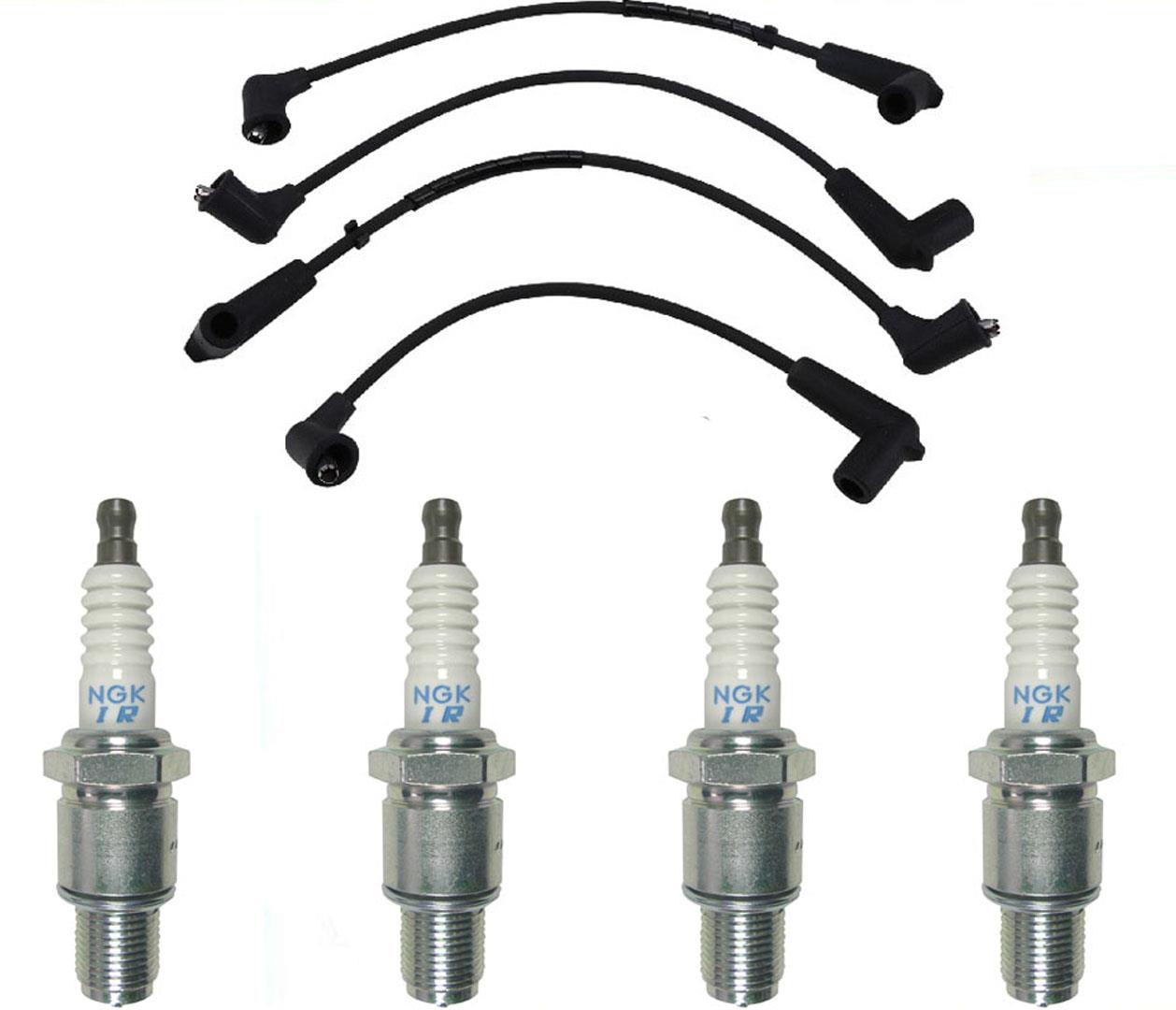 NGK Iridium Spark Plugs with Pro Ignition Wires set fits 04-11 Mazda RX8 1.3L