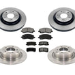 Pastillas de freno de rotores de freno delantero y trasero para Mitsubishi Outlander Sport 11-12