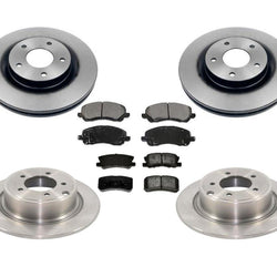 Front & Rear Brake Rotors Brake Pads for Mitsubishi Outlander Sport 11-12